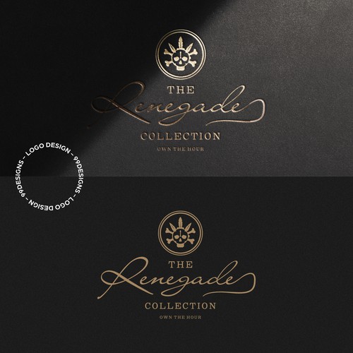 Edgy design with the title 'The Renegade Collection | Logo Design'