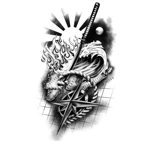 Journey design with the title 'The Brave journey of life'