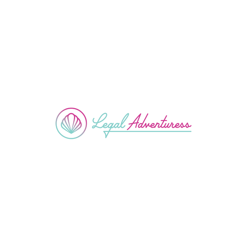 Writing logo with the title 'Legal Adventuress Logo'