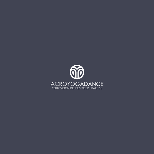 Yoga logo with the title 'ACROYOGADANCE'