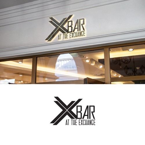 Text logo with the title 'Sophisticated logo for X BAR'