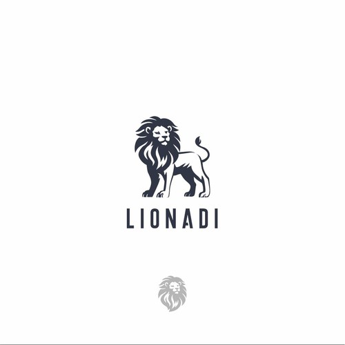 Pictorial design with the title 'LIONADI logo design'