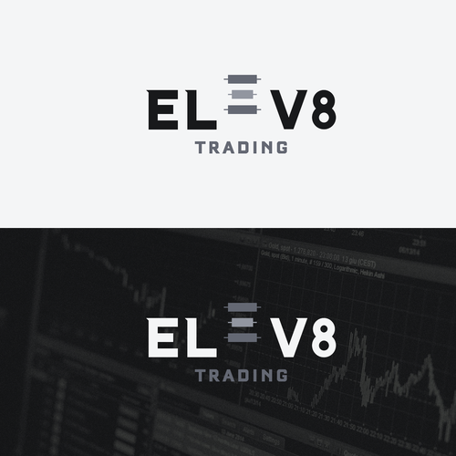 Foreign exchange logo with the title 'Logo design for ELEV8 Trading'