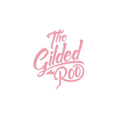 Classy brand with the title 'Typography logo for The Gilded Roo'