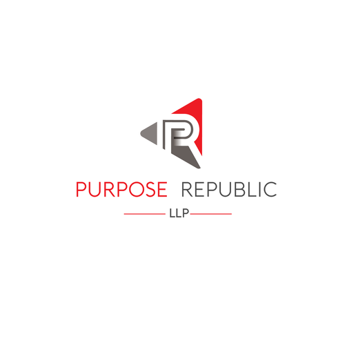 Triangle brand with the title 'Logo Concept for Purpose Republic'