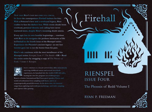 Old book cover with the title 'Rienspel - Issue Four'