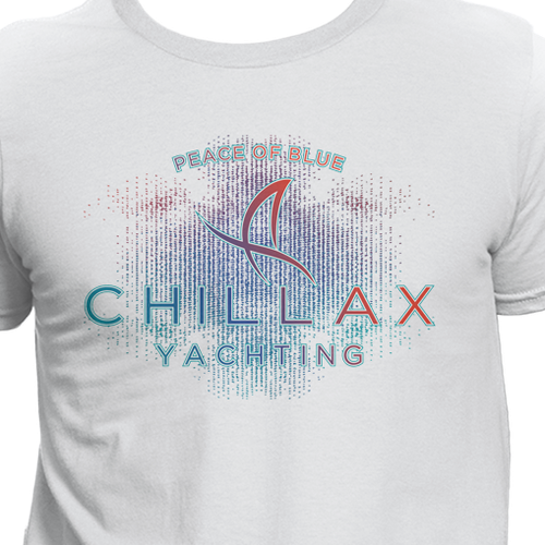 Yacht club design with the title 'Peace of blue'