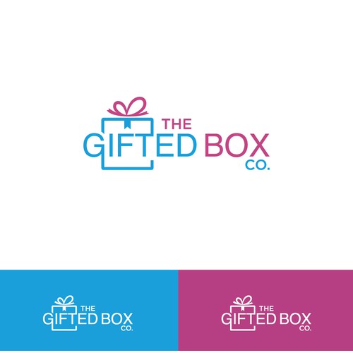 Gift box logo with the title 'Gifted box'