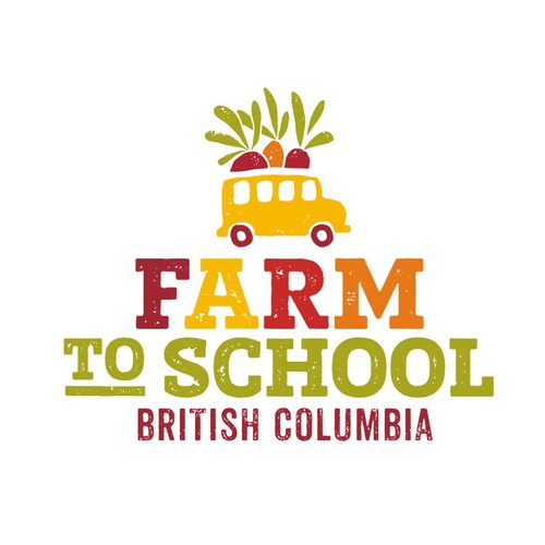 Growing design with the title 'Fun, Whimsical Logo for Farm to School BC'