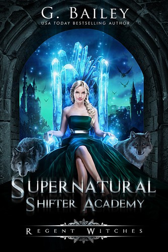 Wolf design with the title 'Supernatural Shifter Academy'