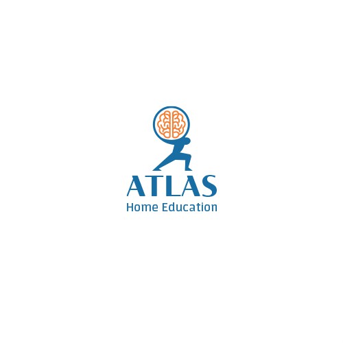 Abstract modern logo with the title 'ATLAS (Home Education)'