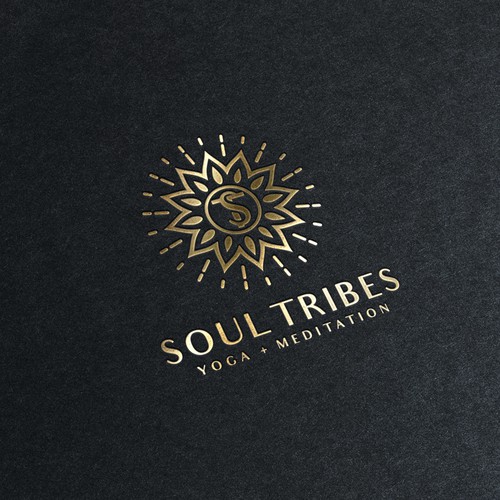 Soul design with the title 'Soul Tribes logo/Yoga + Meditation'