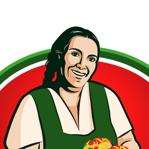 Mexican restaurant design with the title 'Mama's Tacos'