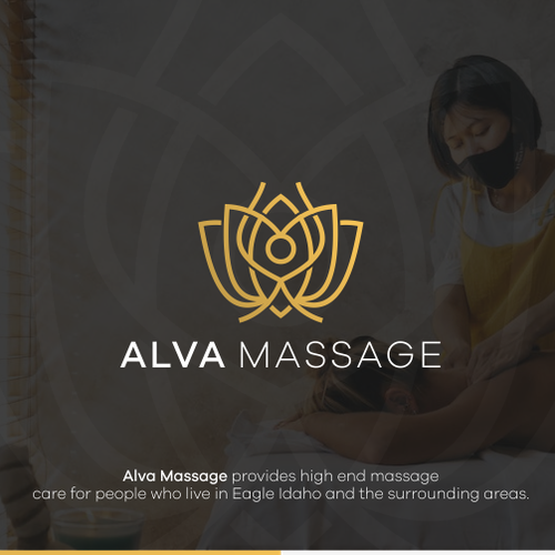 Lotus brand with the title 'Alva Massage'