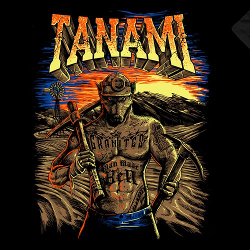 Badass t-shirt with the title 'tanami'