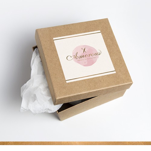 Pastry design with the title 'Watercolor'