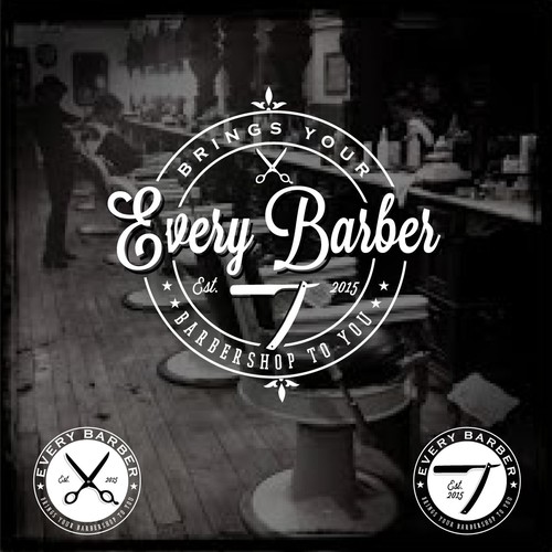 Barbershop logo with the title 'Bold logo for Barber '