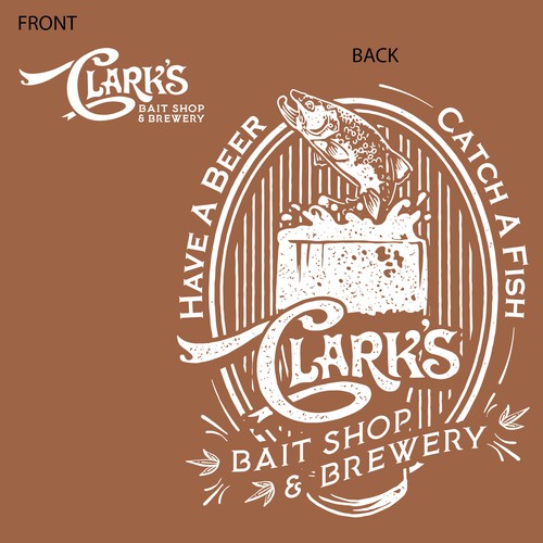 Fish t-shirt with the title 'Beer and Fishing Shirt'