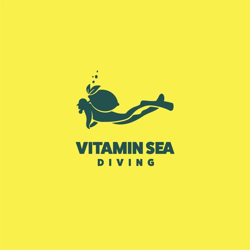 Crazy design with the title 'Vitamin Sea diving'