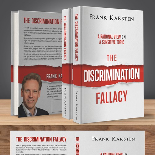 Political book cover with the title 'Discrimination Fallacy'