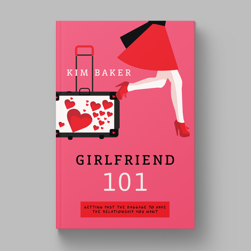 Feminine book cover with the title 'Dating Book cover design'