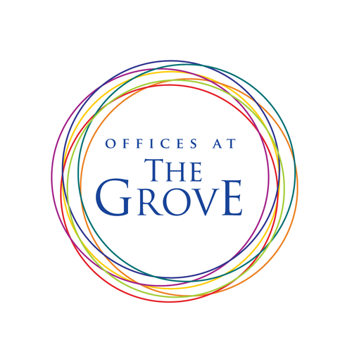 Office logo with the title 'Help Offices at the Grove with a new logo'