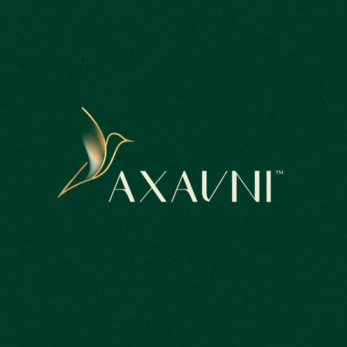 Hummingbird logo with the title 'axavni logo brand'
