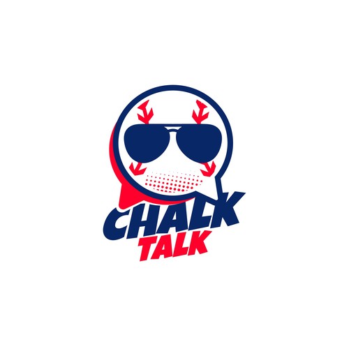 Comedy logo with the title 'Logo for Chalk Talk'