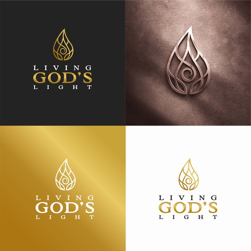 God design with the title 'Living God's Light'