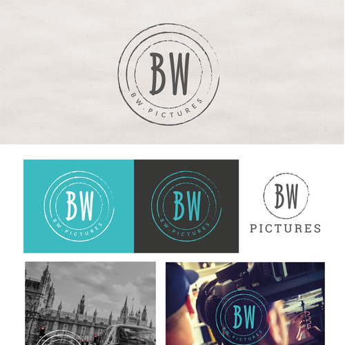 Picture design with the title 'BW pictures logo design'