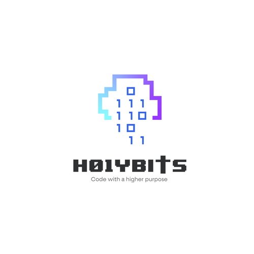 8 bit logo with the title 'Logo for Tech Consulting'