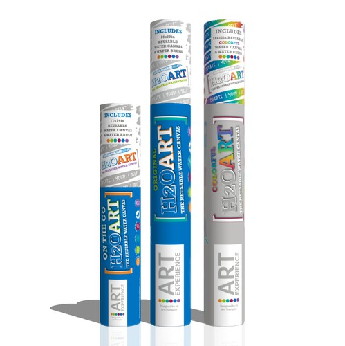 Drawing design with the title 'Art Therapy Tube design CreateYourSelfKit'