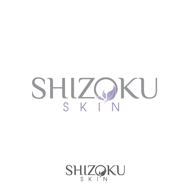 Subtle logo with the title 'NEW LOGO for Shizoku Skin, a boutique skin care studio'
