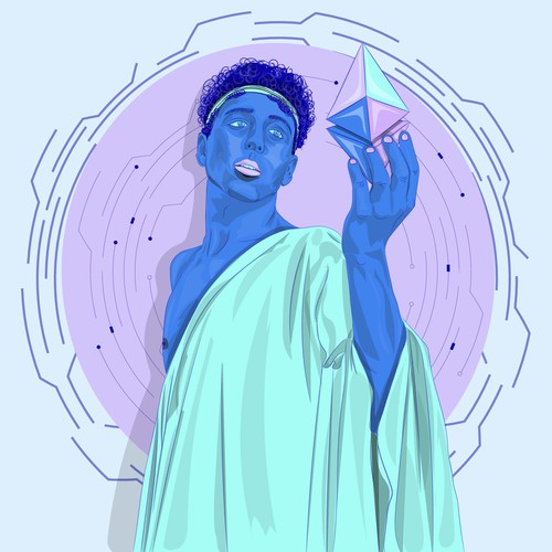 Computer t-shirt with the title 'Design an Ethereum inspired t-shirt'