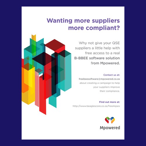 Advert design with the title 'MPowered Advert'