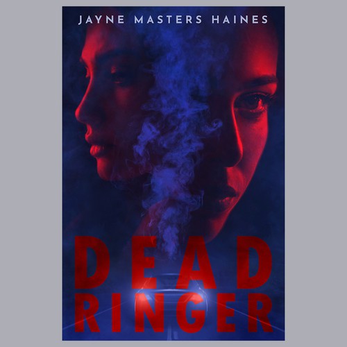 Psychological thriller book cover with the title 'Book cover art and design for a psychological thriller.'