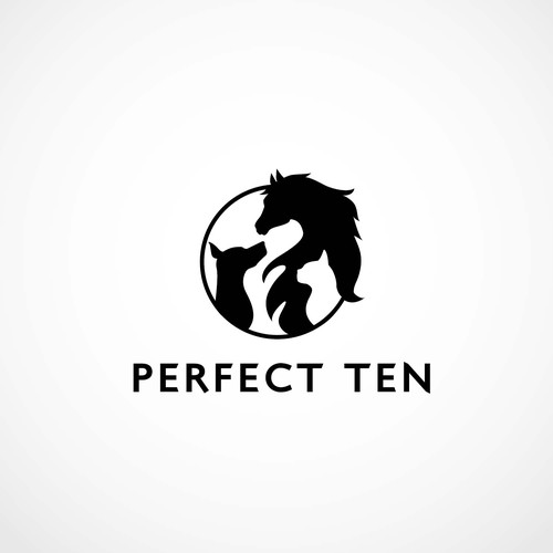 Yin yang design with the title 'Logo for Perfect Ten'