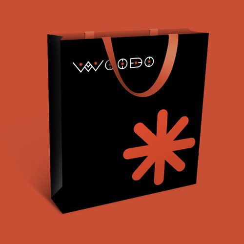 Death design with the title 'Logo and Packaging for Woodo'