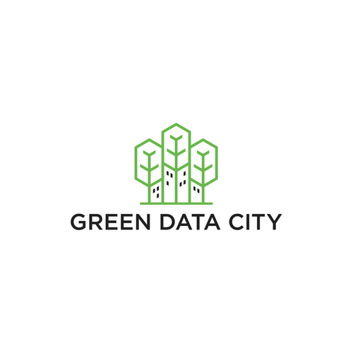 City brand with the title 'Modern logo for IT, Data centers and Blockchain company'