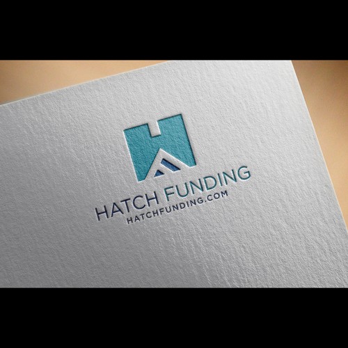 Bank design with the title 'Professional & Modern Logo for HF'