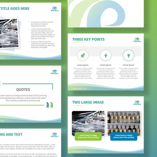 Slide design with the title 'ViRelieve Therapeutics'