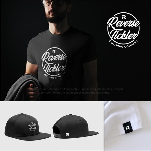 Clothing line logo with the title 'Logo concept entry for clothing company.'