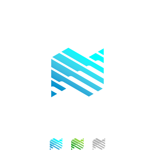 N design with the title 'abstract letter N logo'