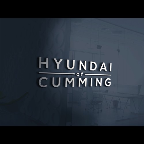 Dealership logo with the title 'Hyundai of Cumming Logo'