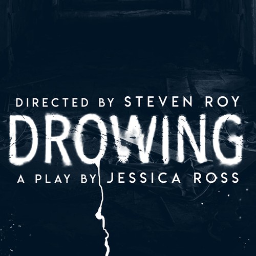 Scary design with the title 'DROWING'