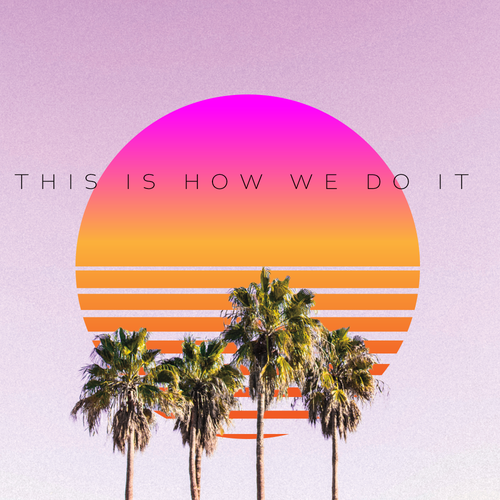 Miami design with the title 'album cover '