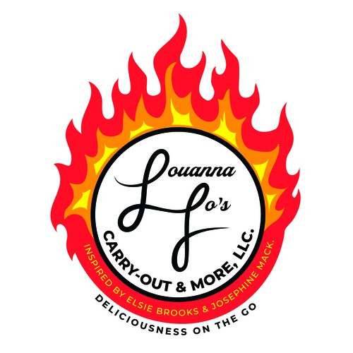 Food truck logo with the title 'Louanna Jo's '
