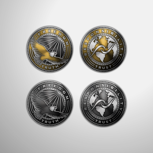 Coin design with the title 'Freedom Coin '