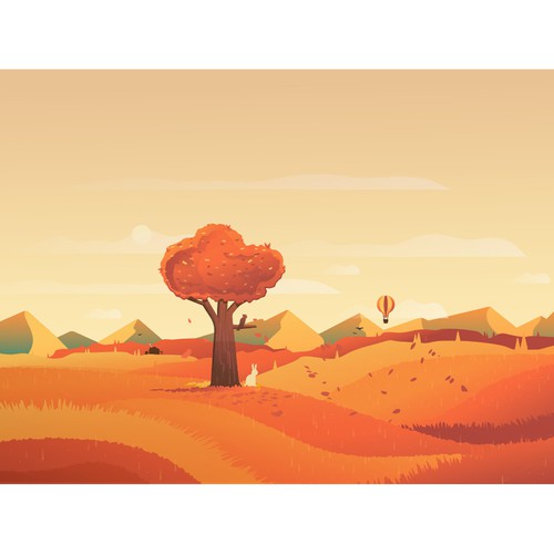 Tree artwork with the title 'Fall'