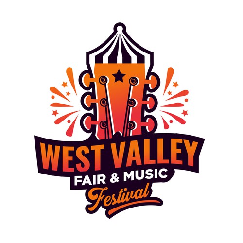 Best logo with the title 'West Valley Fair & Music Festival'